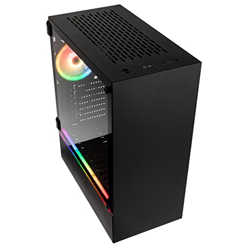 Kolink Bastion RGB Midi-Tower - Caja de PC con Ventana Lateral - Negro