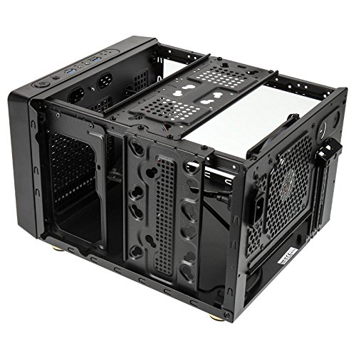 Kolink Satellite Mini Caja ITX/Micro ATX - Refrigeradores de CPU de hasta 165 mm de Altura - GPU de hasta 280 mm - Panel de E/S - Negro