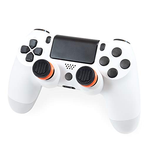 KontrolFreek Call of Duty: Black Ops 4 para mando de PlayStation 4 (PS4) y PlayStation 5 (PS5) | Performance Thumbsticks | 2 Gran Altura | Negro/Naranja