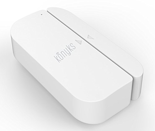 Konyks Senso, Detector de Apertura Wi-Fi, Compatible con Alexa y Google Home, notificaciones Via teléfonos Inteligentes y acciones en Otros Dispositivos