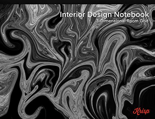 Krisp® Interior Design Notebook - 3D Perspective Grid Room Templates