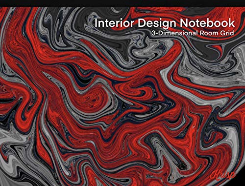 Krisp®  Interior Design Notebook  -  3D Perspective Grid Room Templates