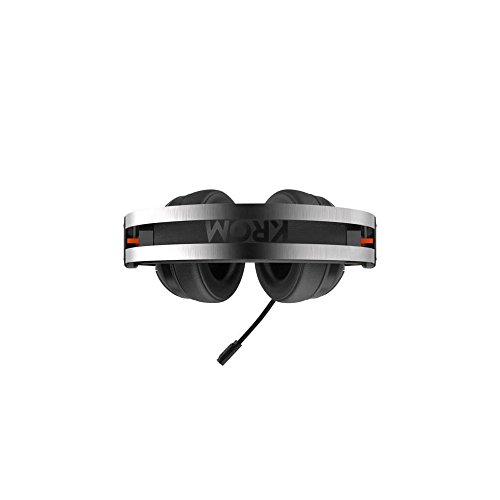 Krom Cascos Gaming KODE -NXKROMKDE - Auriculares con microfono, Sonido Envolvente 7.1, Altavoces 50mm, Diadema Ajustable, Micro Flexible, USB, Compatible PS4, PS5 y PC, Negro
