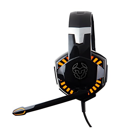 Krom Cascos Gaming KYUS -NXKROMKYS- Auriculares con micrófono, Sonido 7.1, Altavoces 50mm, Diadema Ajustable, Micro Flexible, USB, Compatible PC, PS4 y PS5, Negro