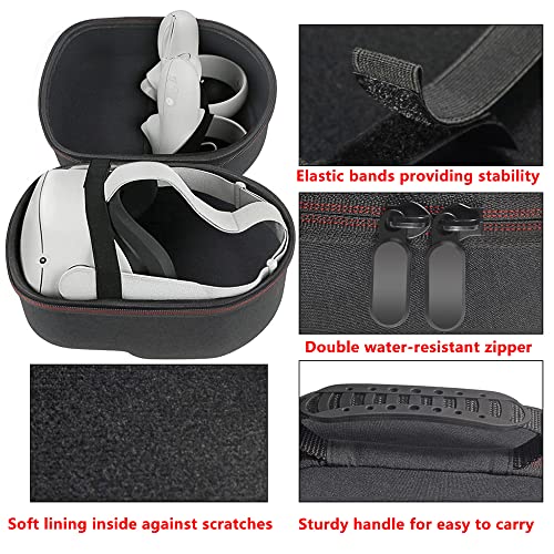 KT-CASE Oculus Quest Caja , Oculus Quest All-in-one VR Gaming Headset – 64GB&128G Bolsa de almacenamiento