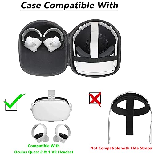KT-CASE Oculus Quest Caja , Oculus Quest All-in-one VR Gaming Headset – 64GB&128G Bolsa de almacenamiento