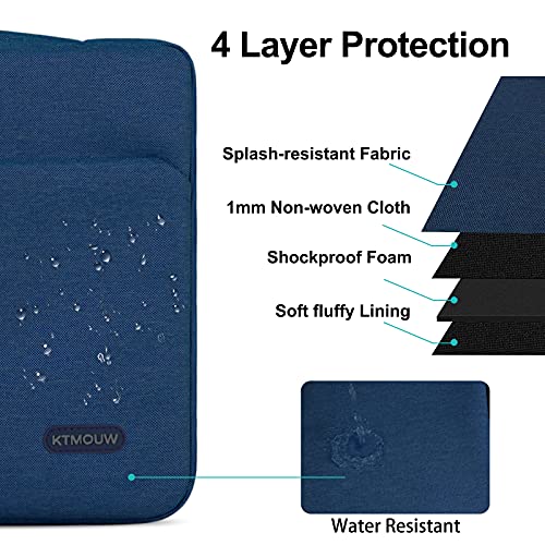 KTMOUW Funda Portatil 14 Pulgadas Funda Ordenador Notebook Impermeable Bolsa pc Portátil Maletín per MacBook Pro, HP, ASUS, Lenovo, Huawei, DELL