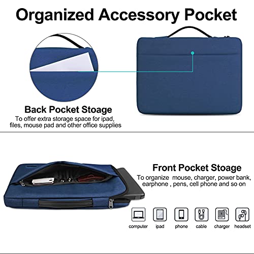 KTMOUW Funda Portatil 14 Pulgadas Funda Ordenador Notebook Impermeable Bolsa pc Portátil Maletín per MacBook Pro, HP, ASUS, Lenovo, Huawei, DELL