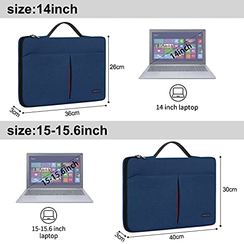 KTMOUW Funda Portatil 14 Pulgadas Funda Ordenador Notebook Impermeable Bolsa pc Portátil Maletín per MacBook Pro, HP, ASUS, Lenovo, Huawei, DELL