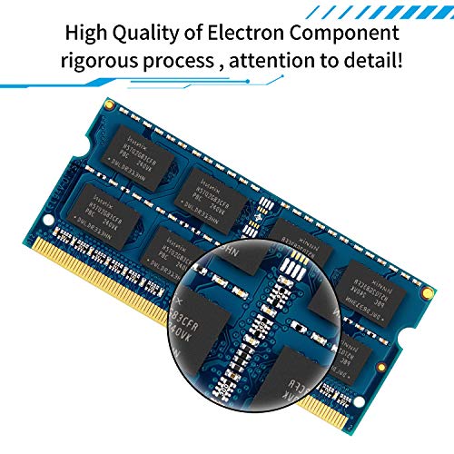 Kuesuny 8GB Kit (2x4GB) DDR3 1066MHz / 1067MHz SODIMM 204 Pin 1.5V CL7 No ECC Sin búfer 2RX8 PC3-8500 PC3-8500S Memoria RAM para computadora portátil para Intel AMD Mac