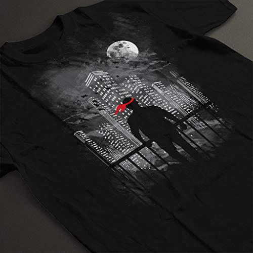 Kung Fury Fighter City Silhouette Men's T-Shirt