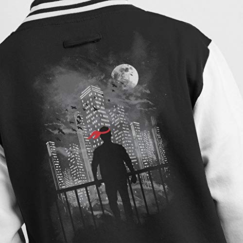 Kung Fury Fighter City Silhouette Men's Varsity Jacket