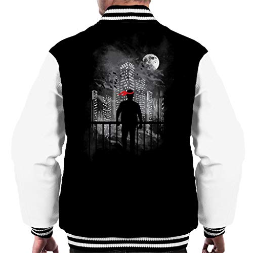 Kung Fury Fighter City Silhouette Men's Varsity Jacket