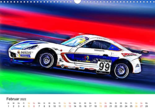 Kunst trifft Motorsport (Wandkalender 2022 DIN A3 quer)
