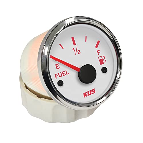KUS warranted combustible Medidor de nivel de aceite indicador 0-190ohm con retroiluminación 12V/24V 52mm (2")
