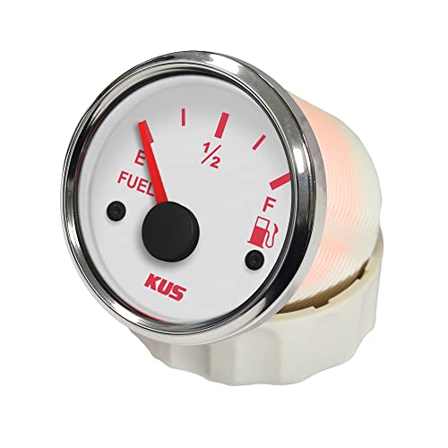 KUS warranted combustible Medidor de nivel de aceite indicador 0-190ohm con retroiluminación 12V/24V 52mm (2")