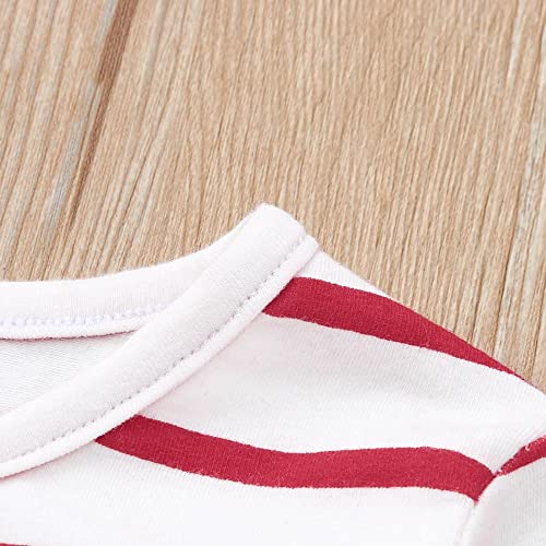 Kushuang Pelele de Navidad para bebé, Baby Girl My First Halloween Ropa de Navidad Set Mameluco+Pantalones Manga Larga Rayas Arco Recién Nacido Navidad Halloween Trajes