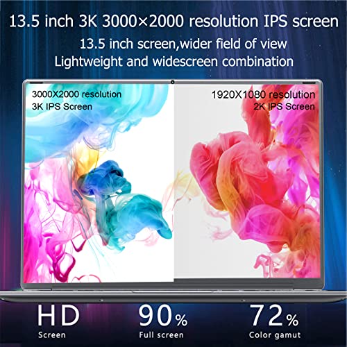 KUU YOBOOK M Ordenador Portátil, Laptop Pantalla 13.5" IPS FHD de resolución 3000 * 2000 de procesador Intel Celeron N4020 (hasta 2.8GHZ) 6GB RAM 128GB M.2 SATA SSD, Windows 10 Pro Ordenador Portátil