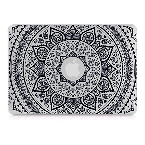 kwmobile 1x Funda Compatible con Apple MacBook Pro Retina 13" (Finales de 2012 - Mediados de 2016) - Carcasa Sol hindú en Negro/Transparente