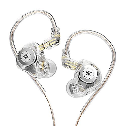 KZ EDX PRO - Auriculares in-ear para monitor (10 mm, Dual Magnetic Dynamic Driver, KZ Earbuds 1DD con funda de resina, para juego de regalo de audio, no micrófono ni claro)