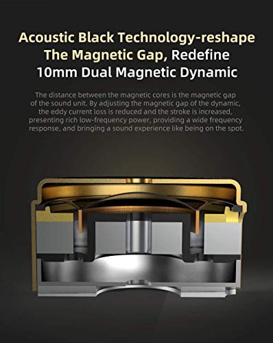 KZ ZSN Pro X 1BA 1DD - Auriculares KZ con Monitor de oído, Cable Desmontable de 0,75 mm con 2 Clavijas (Negro, no micrófono)