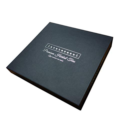 LA TETERA AZUL Pack De Tés E Infusiones. Caja Surtida De Infusiones Variadas. Set ideal para regalo. 24 Pirámides Envueltas Individualmente.