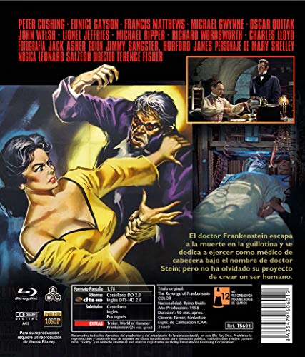 La Venganza de Frankenstein BD 1958 The Revenge of Frankenstein [Blu-ray]