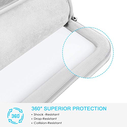 Lacdo 15,6 Pulgadas Funda Portátil Protectora de 360° para 15.6" Lenovo IdeaPad/ThinkPad, 15,6” HP 15s-fq2009ns / 250 G7 / Pavilion, Acer Aspire 5 3, 15.6" ASUS TUF Gaming Bolsa Funda Blanda, Gris