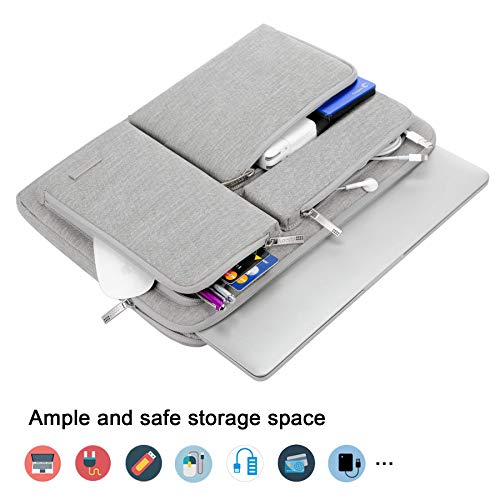 Lacdo 15,6 Pulgadas Funda Portátil Protectora de 360° para 15.6" Lenovo IdeaPad/ThinkPad, 15,6” HP 15s-fq2009ns / 250 G7 / Pavilion, Acer Aspire 5 3, 15.6" ASUS TUF Gaming Bolsa Funda Blanda, Gris