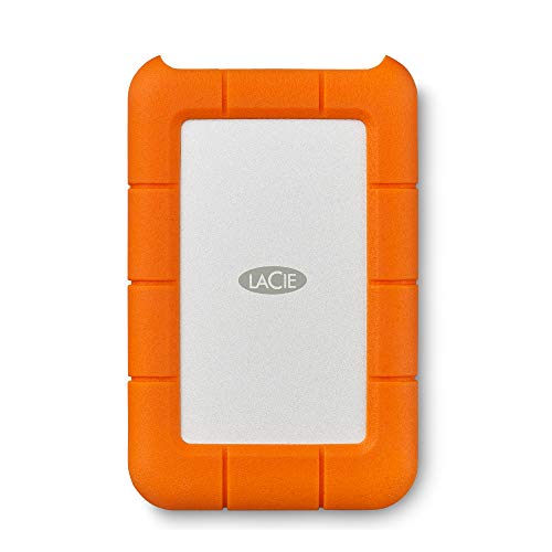 LaCie Rugged Mini USB 3.0, 1 TB, 2.5 Pulgadas, Disco Duro Externo portátil para PC et Mac, Resistente a Golpes y caídas, 2 años servicios Rescue (LAC301558)