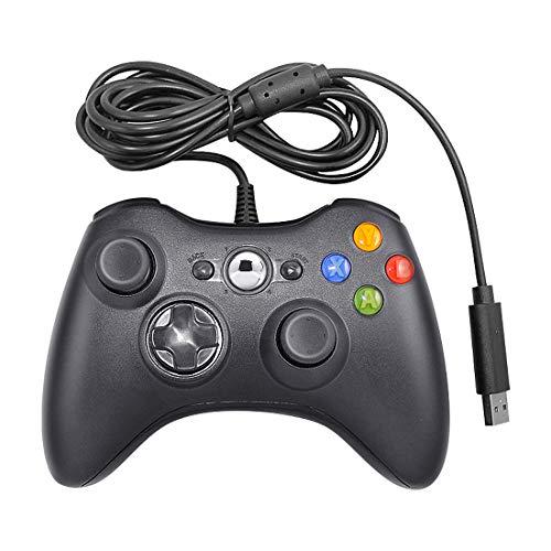 Laelr Xbox 360 Controller, USB Wired Game Controller Gamepad Ergonomic Gaming Joystick Xbox 360 Accesorios para Xbox 360 y PC