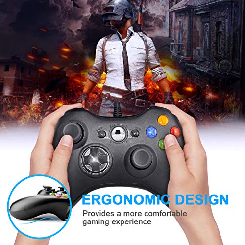 Laelr Xbox 360 Controller, USB Wired Game Controller Gamepad Ergonomic Gaming Joystick Xbox 360 Accesorios para Xbox 360 y PC