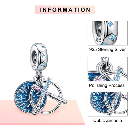 LaMenars Star Wars colgante Charms cuenta de plata 925 para pulseras y collares para mujeres y niñas regalo de cumpleaños del día de la madre (D-Sable de luz)
