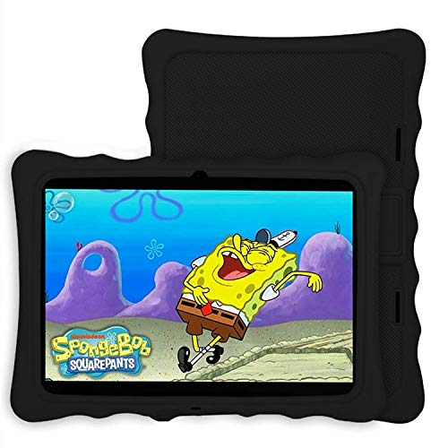 LAMZIEN Fundas para Tableta,Ajuste de múltiples ángulos,anticolisión,Funda de silicona en para LAMZIEN SANNUO Dragon Touch BEISTA YOTOPT,etc.tableta Android de 10/10.1 pulgadas,Negro