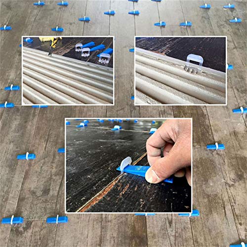 Lantelme Juego de 1000 lengüetas para nivelar azulejos de 1 a 4 mm