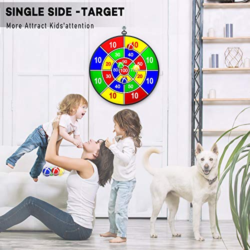 Lbsel Tema de fiesta de Navidad Juego para niños Dart Board con 8 bolas Juegos de mesa para niños Toy-Safe Dart Game-regalo para niños elección de juego interior al aire libre-13.2 Inches (33.5cm)