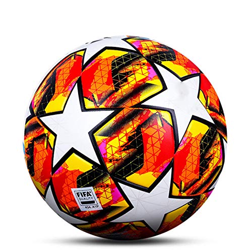 LDLXDR Balones de fútbol de competición- Pelota de Entrenamiento de tamaño Completo 5 4 Adultos, niños de Secundaria, Club Profesional, Juegos de Interior y Exterior, 5,5