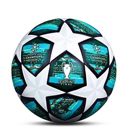 LDLXDR Balones de fútbol de competición- Pelota de Entrenamiento de tamaño Completo 5 4 Adultos, niños de Secundaria, Club Profesional, Juegos de Interior y Exterior, 4,5