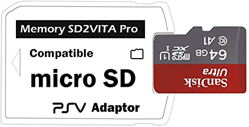 LEAGY SD2Vita Adaptador 5.0 Ultimate Version Tarjeta de memoria, PS Vita PSVSD Micro SD Adaptador para PSV 1000/2000 PSTV FW 3.60 HENkaku/Ensō Enso System