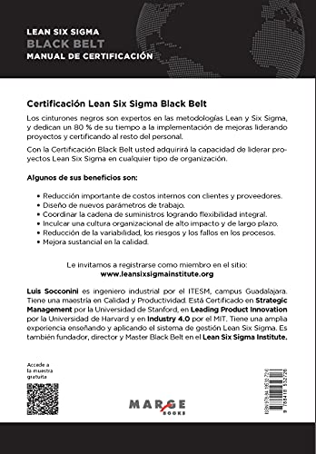 Lean Six Sigma Black Belt. Manual de certificación: 0 (Gestiona)