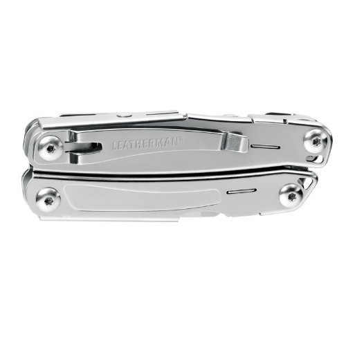 Leatherman Wingman - Multiherramienta de bricolaje hecha en EE.UU. con 14 herramientas, opción de bloqueo, alicates, destornilladores y un abrebotellas, en acero inoxidable con una funda de nylon