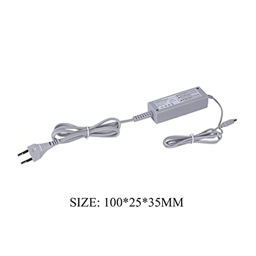 LeftSuper Adaptador de CA de Pared Universal 100 240V Cargador de Corriente Cable de Cargador de Gamepad Cable de Cargador de Fuente de alimentación para Consola Nintend Wii U
