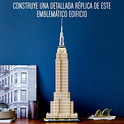 LEGO 21046 Architecture Empire State Building, Maqueta para Construir, Manualidades para Niños 16 años y Adultos