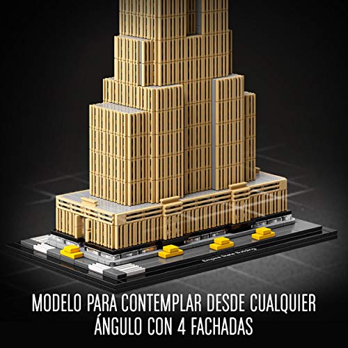 LEGO 21046 Architecture Empire State Building, Maqueta para Construir, Manualidades para Niños 16 años y Adultos
