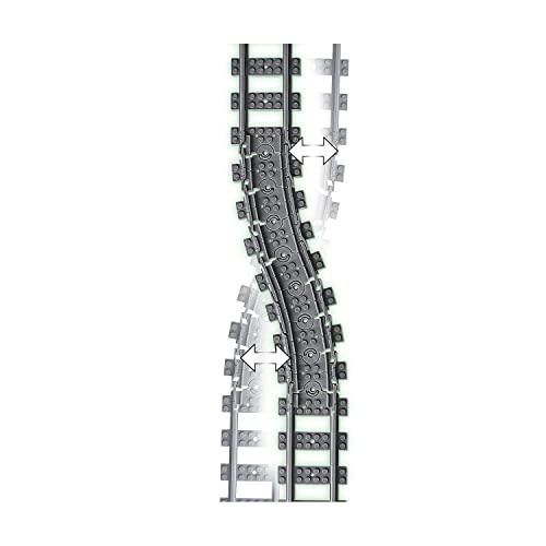LEGO 60205 City Vías Juguete de Construcción con 8 Tramos de Vía Rectos, 4 Curvos y 8 Flexibles