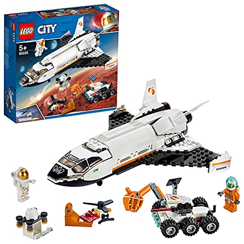 LEGO 60226 City Lanzadera Científica a Marte, Nave Espacial de Juguete con Mini Figuras de Astronautas, Inspirado por la NASA