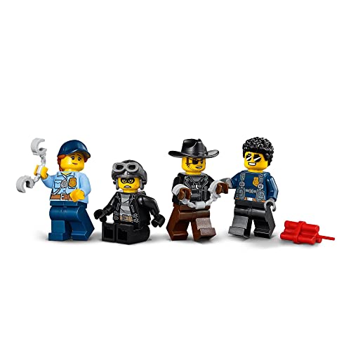 LEGO 60276 City Transporte de Prisioneros de Policía, Set de Expansión de Comisaría con Vehículos: Coche, Camión y Moto de Juguete