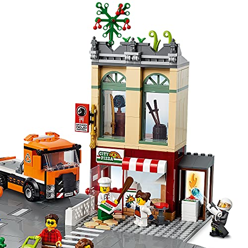 LEGO 60292 City Centro Urbano Set de Construcción para Niños +6 años con Moto, Bici, Camión y 8 Mini Figuras