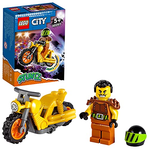 LEGO 60297 City Stuntz Moto Acrobática: Demolición, Juguete de Moto con Rueda de Inercia, Regalos Originales para Niños + 5 años