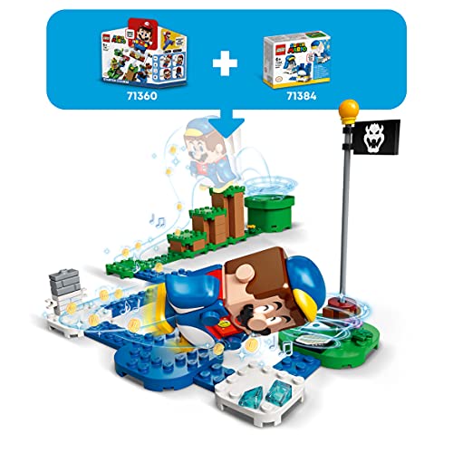 LEGO 71384 Super Mario Pack Potenciador: Mario Polar, Set de Expansión con Traje Interactivo